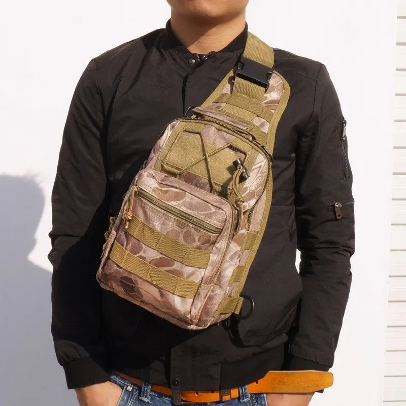 Tactical Shoulder Backpack Rover EDC Outdoor CCW Sling Bag Waterproof Hiking Camping Pack Concealed Range Bag Hunting Daypack