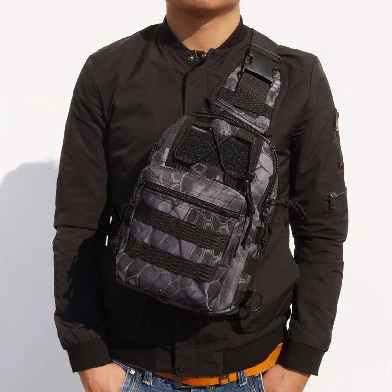 Tactical Shoulder Backpack Rover EDC Outdoor CCW Sling Bag Waterproof Hiking Camping Pack Concealed Range Bag Hunting Daypack