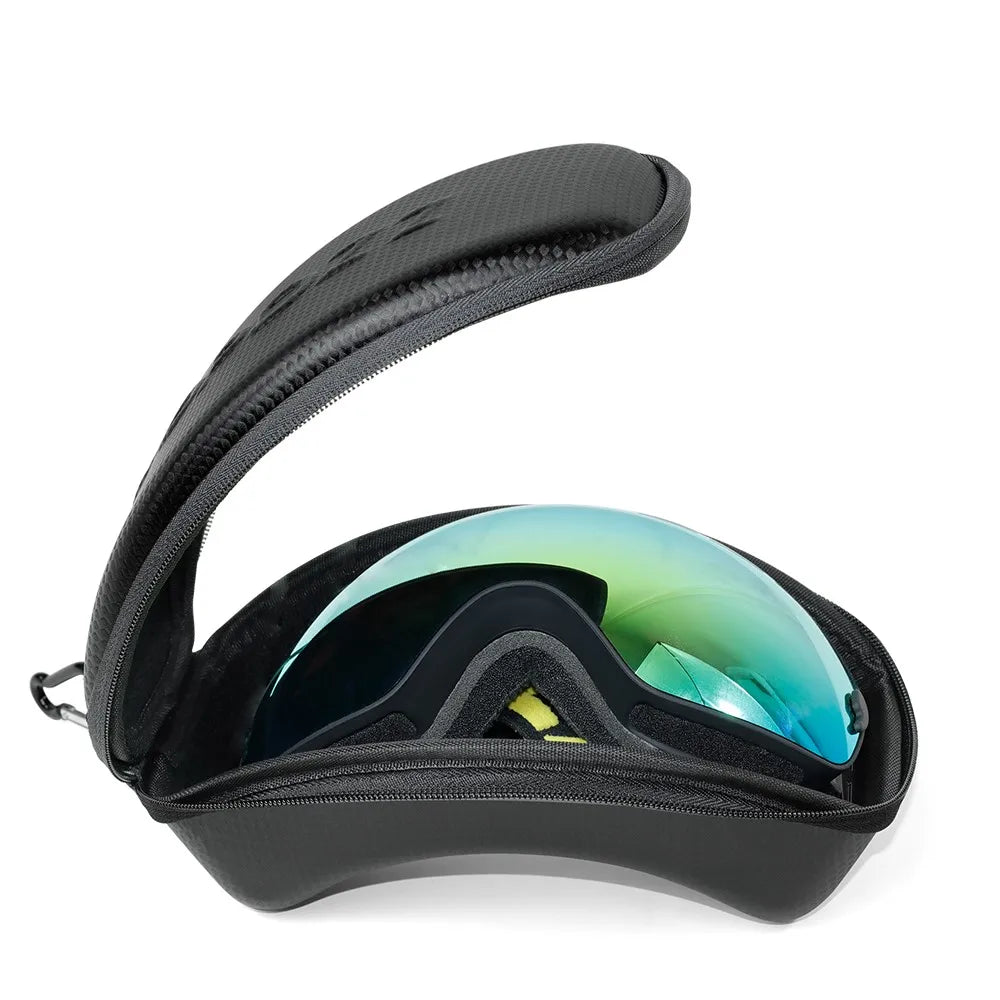 Ski Glasses Case Eyewear Hard case for Winter Sports Protection Ski Goggles Shockproof Original Case for COPOZZ(No goggles)