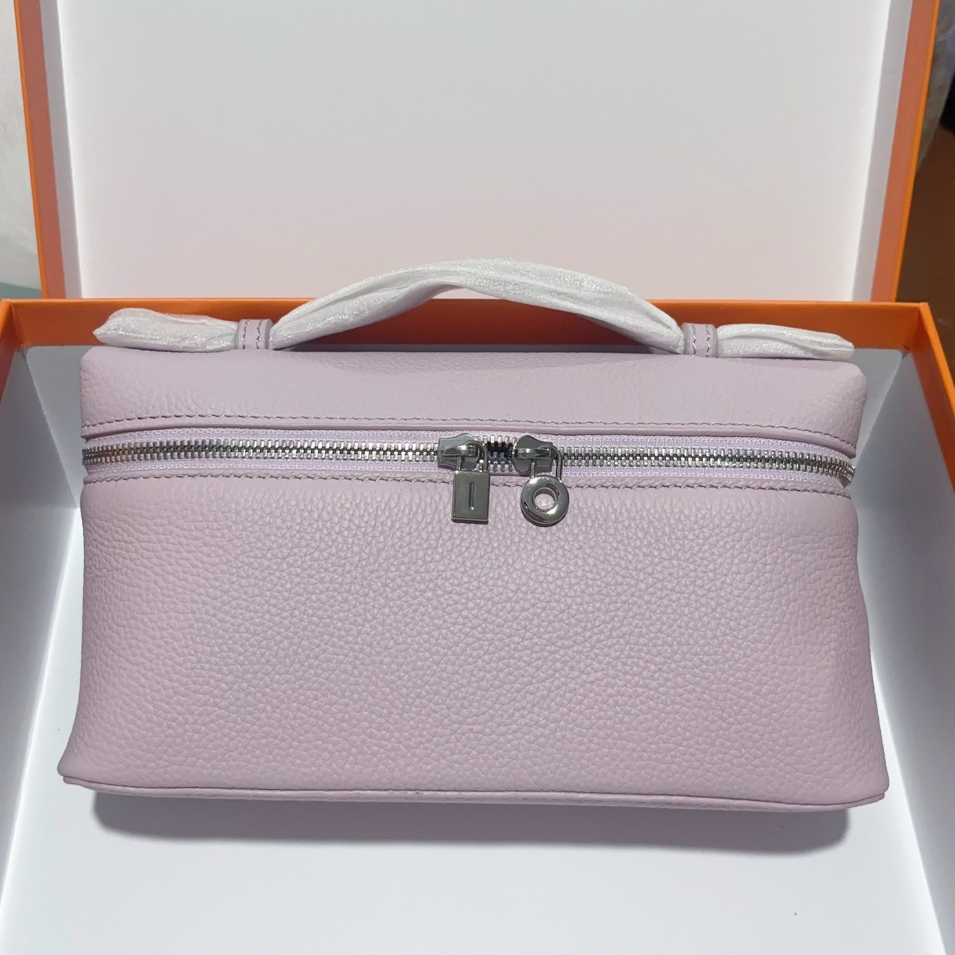 Lp Lunch Box Bag 2025 New First-Layer Cowhide Box Bag High-Quality One-Shoulder Satchel Cross-Body Genuine Leather Women's Bag Cross-Border