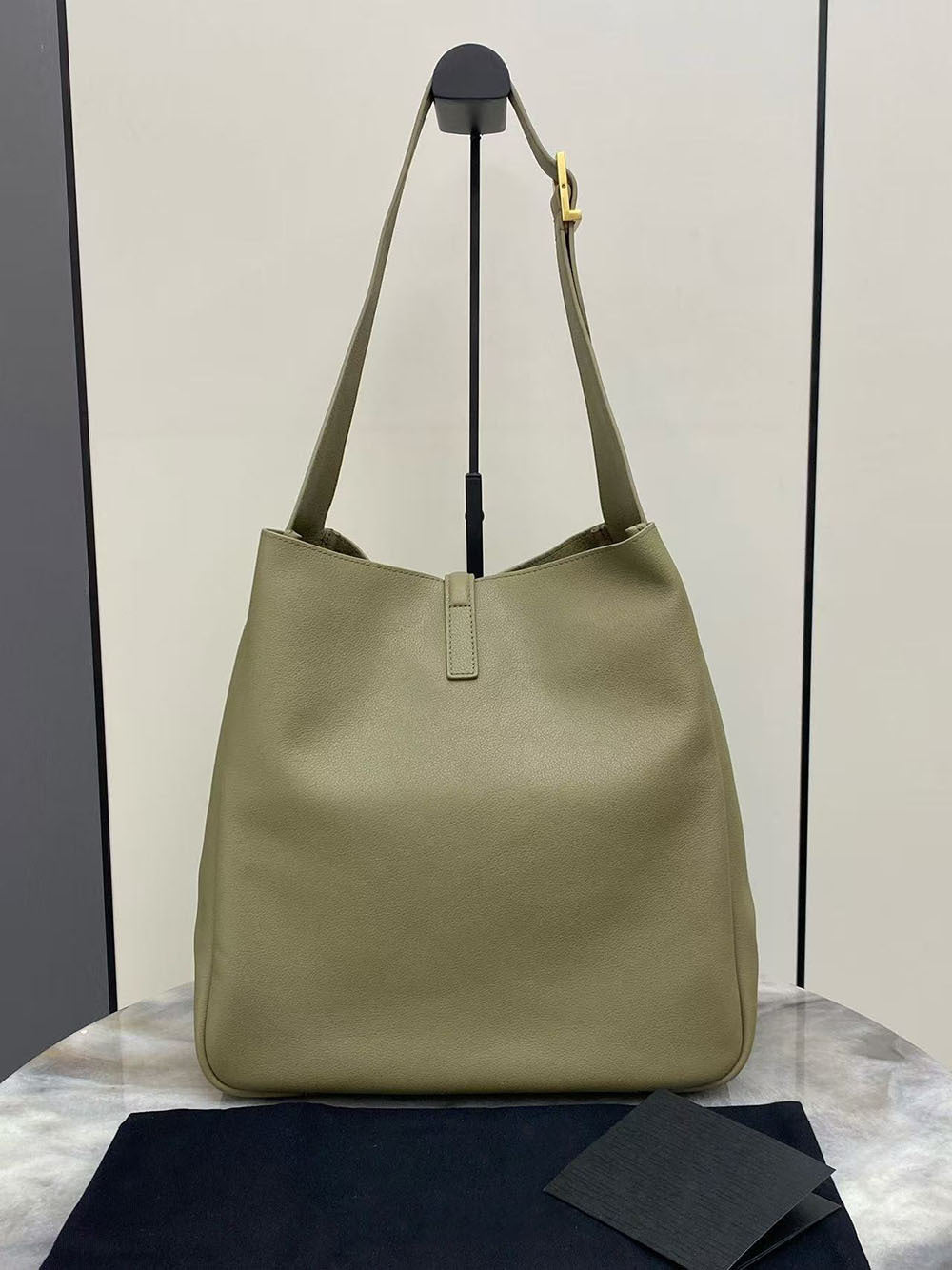 2026 New Model Genuine Leather Versatile Korean Trendy Hobo Underarm Bucket Bag Rose Same Style Single Shoulder Women's Bag