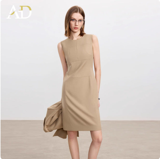 Ad Wool Suit Women's Autum 2025 New Popular High-End Business Wear Two-Piece Khaki Long-Sleeved Suit