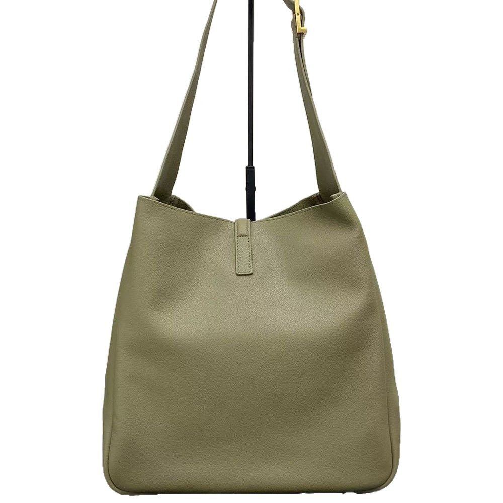 2026 New Model Genuine Leather Versatile Korean Trendy Hobo Underarm Bucket Bag Rose Same Style Single Shoulder Women's Bag
