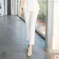 OL Design Sense Suit Female Niche Irregular Work Clothes Slim-fit Slimming White Business Suit Summer