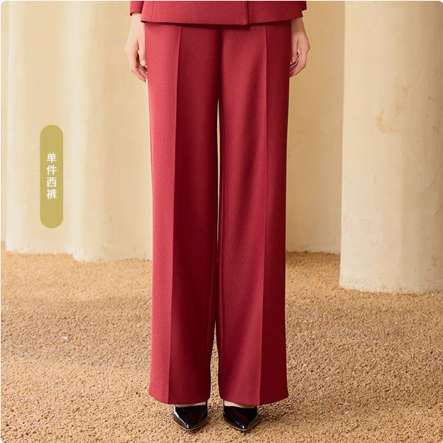 Spring and Autumn New Style Temperament Female President Professional Suit suit Double-breasted High-level Sense Broadcasting Host Dress Work Clothes