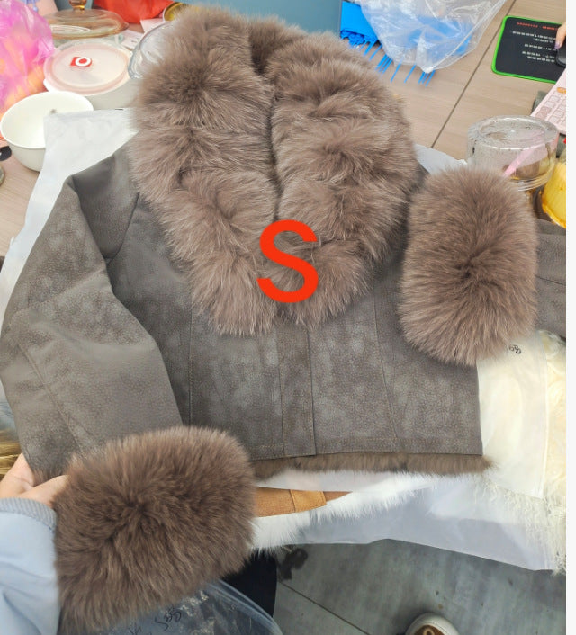2025 Autumn and Winter Fashion New Women's Clothing Fox Fur Big Sale Large Processed Fox Fur Warm Thickened Fur Jacket for Women