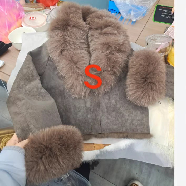 2025 Autumn and Winter Fashion New Women's Clothing Fox Fur Big Sale Large Processed Fox Fur Warm Thickened Fur Jacket for Women