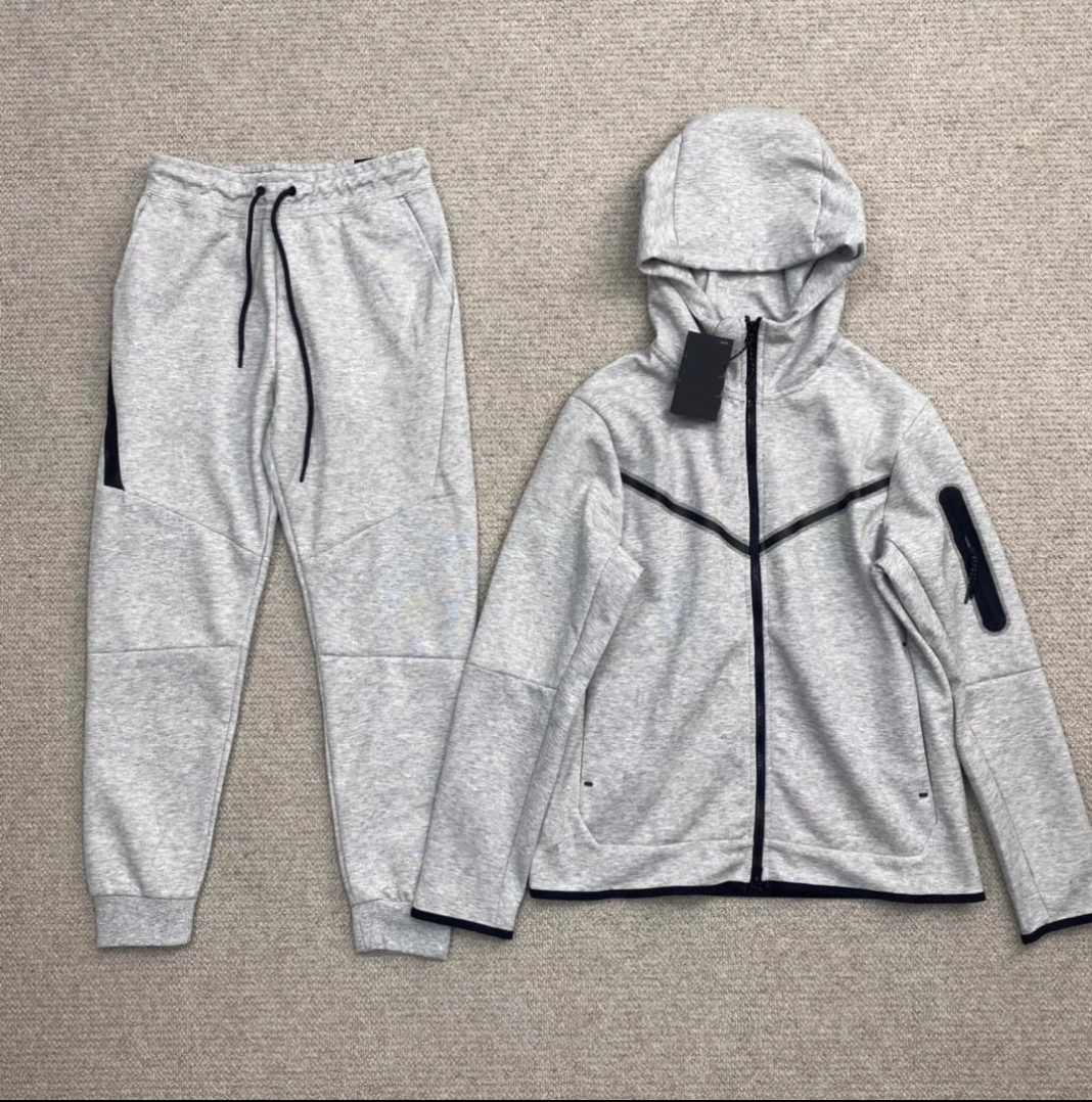 Cross-border Sports suit Men's Spring and Autumn New Knitted Casual Hooded Cardigan Men's Sportswear Sweater Pants Set