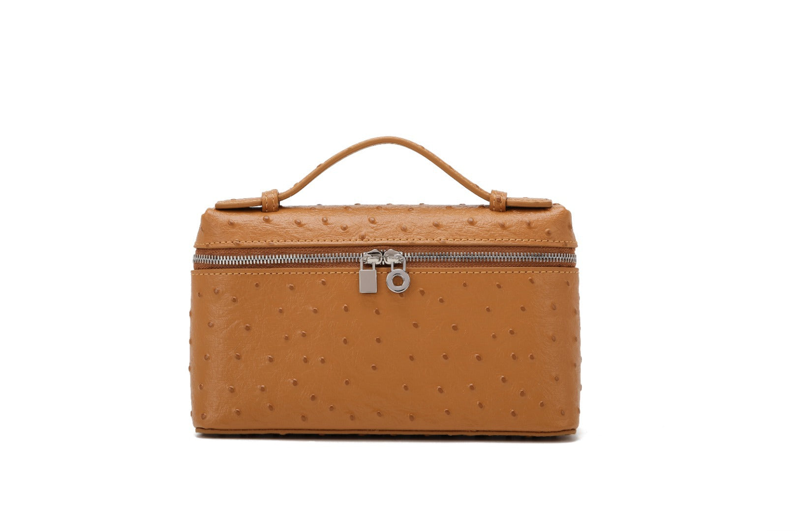 Lp Lunch Box Bag 2025 New First-Layer Cowhide Box Bag High-Quality One-Shoulder Satchel Cross-Body Genuine Leather Women's Bag Cross-Border