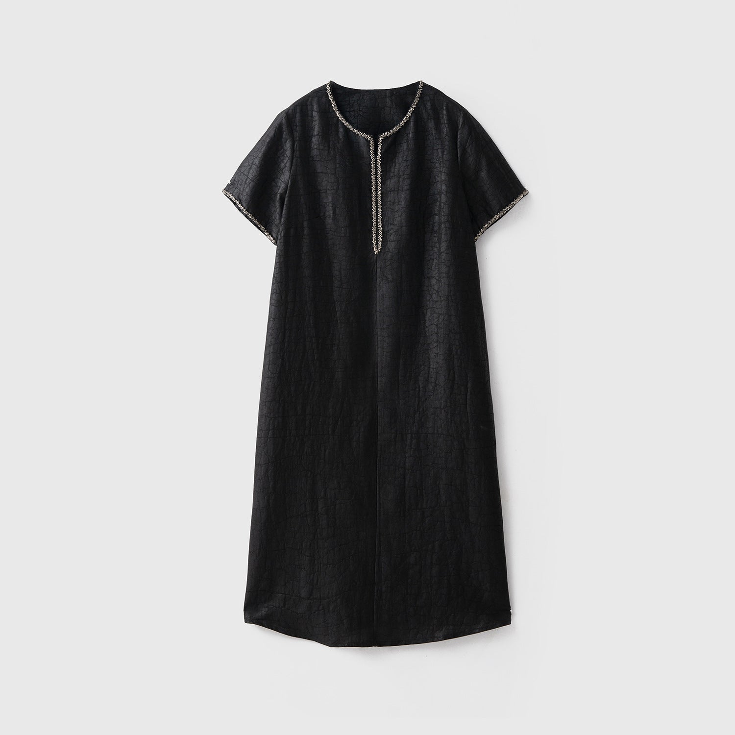 Xiangyun Yarn Tortoise Red Cloud Yarn Beads Silk dress Women's Summer 100% Mulberry Silk Short Sleeve Skirt