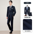Machine Washable Semi-linen Lined Suit suit Men's High-end Business Dress 100% Wool Suit Men's Pure Wool Jacket