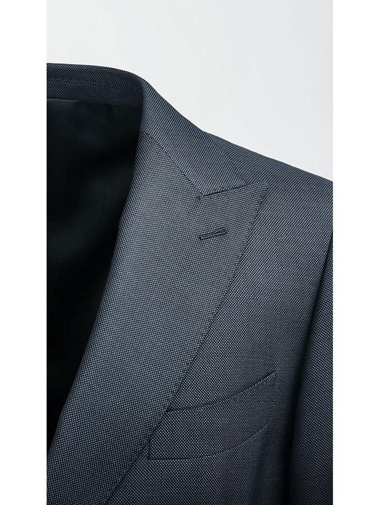 New Italian Pure Wool Men's Suit suit Double-breasted Suit Business Gentleman British Handsome plus size Suit