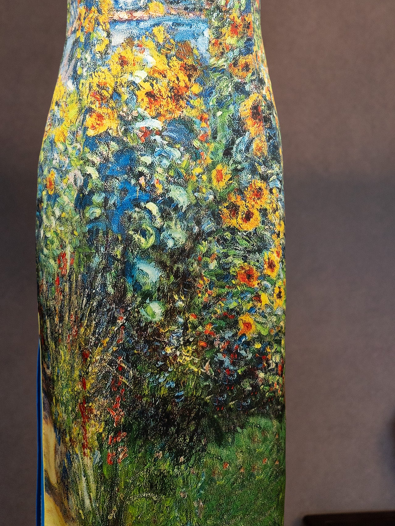 [Custom Pre-Sale] Original Design Silk Printed Fabric Cheongsam with Van Gogh Paintings Chinese Style Cheongsam