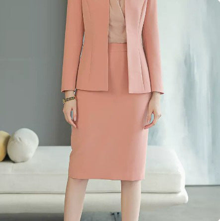 Spring and Autumn New Long-sleeved High-end Business Dress Women's Dress Suit for Host Business Dress Work Clothes Slimming Suit OL
