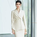 AD Broadcasting Host Art Examination Clothing Female Fashion Celebrity Xiaoxiangfeng Suit Professional Dress Front Desk Work Clothes