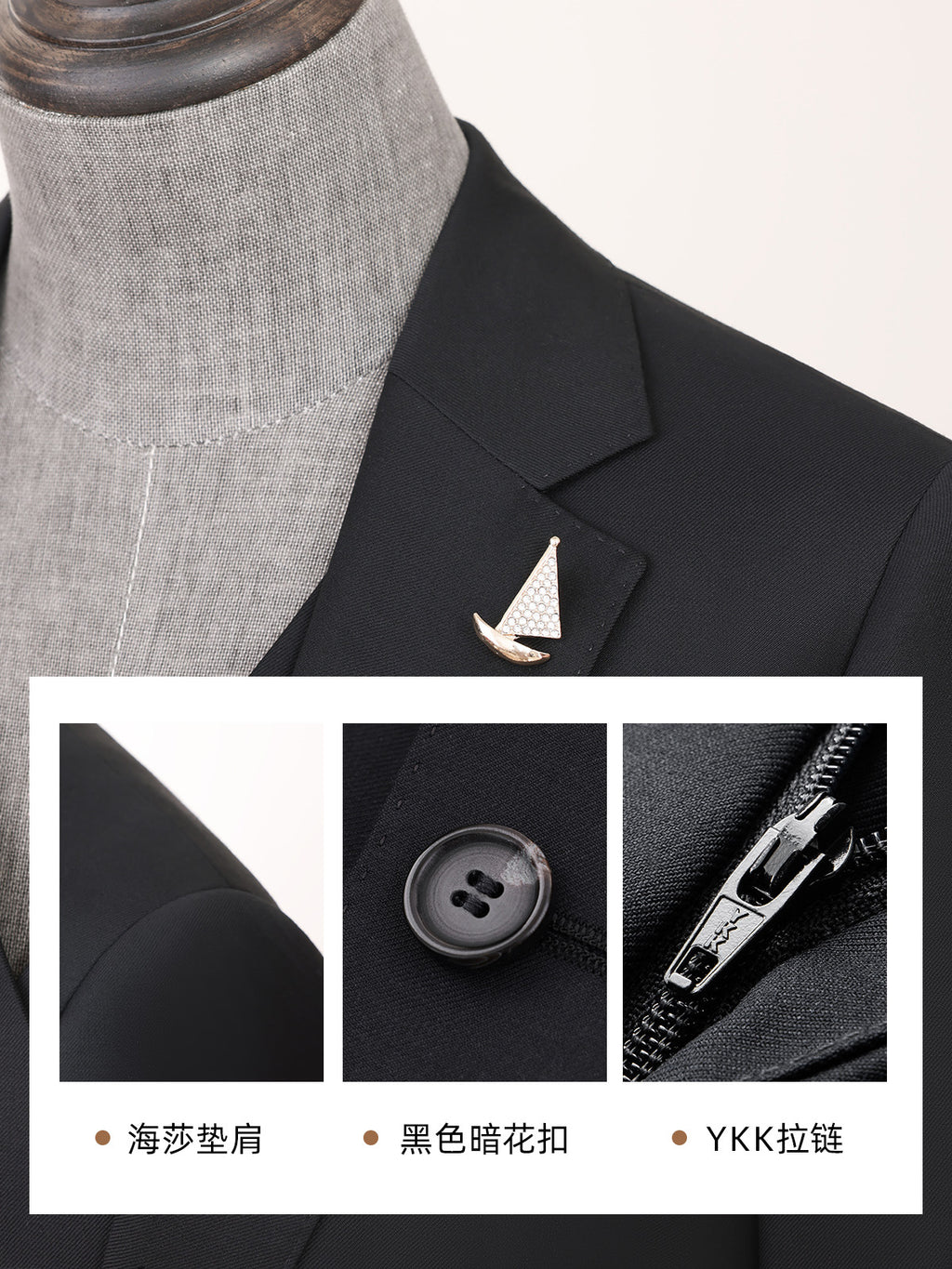 New Machine Washable Wool Small Suit Jacket Women's High-end Business Suit Dipper Wide Leg Pants Professional suit