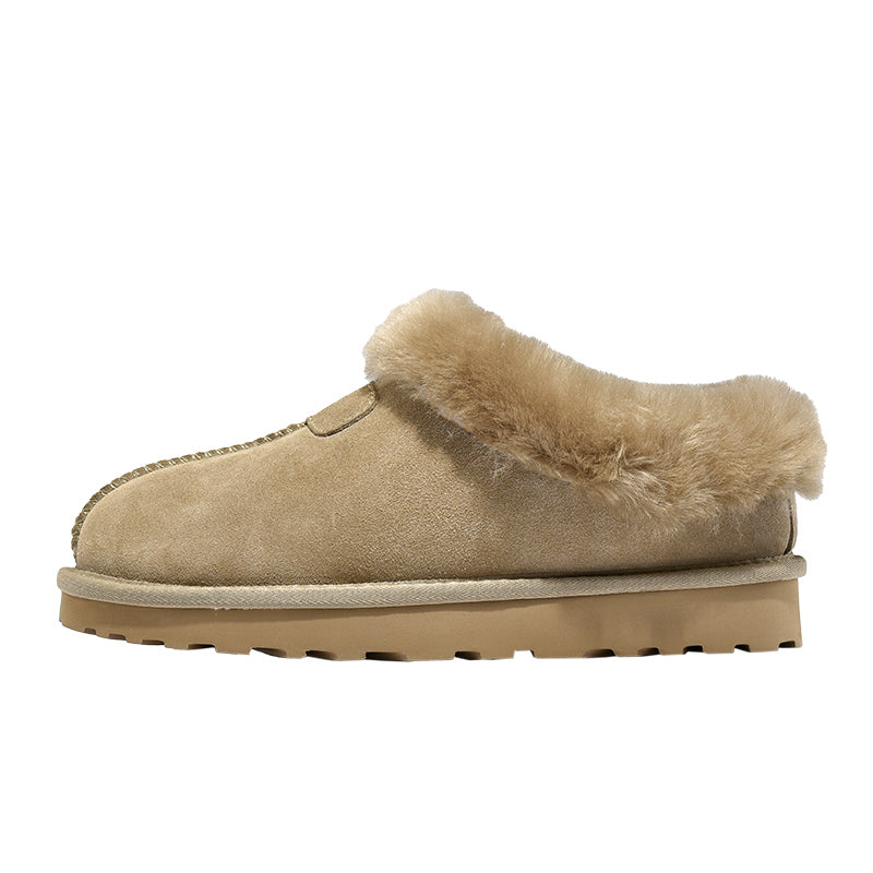 Putian Sangpo Village Snow Boots Thick Bottom Women's Sheepskin One 2024 New Winter fleece-lined Thickened Cotton Shoes and Boots