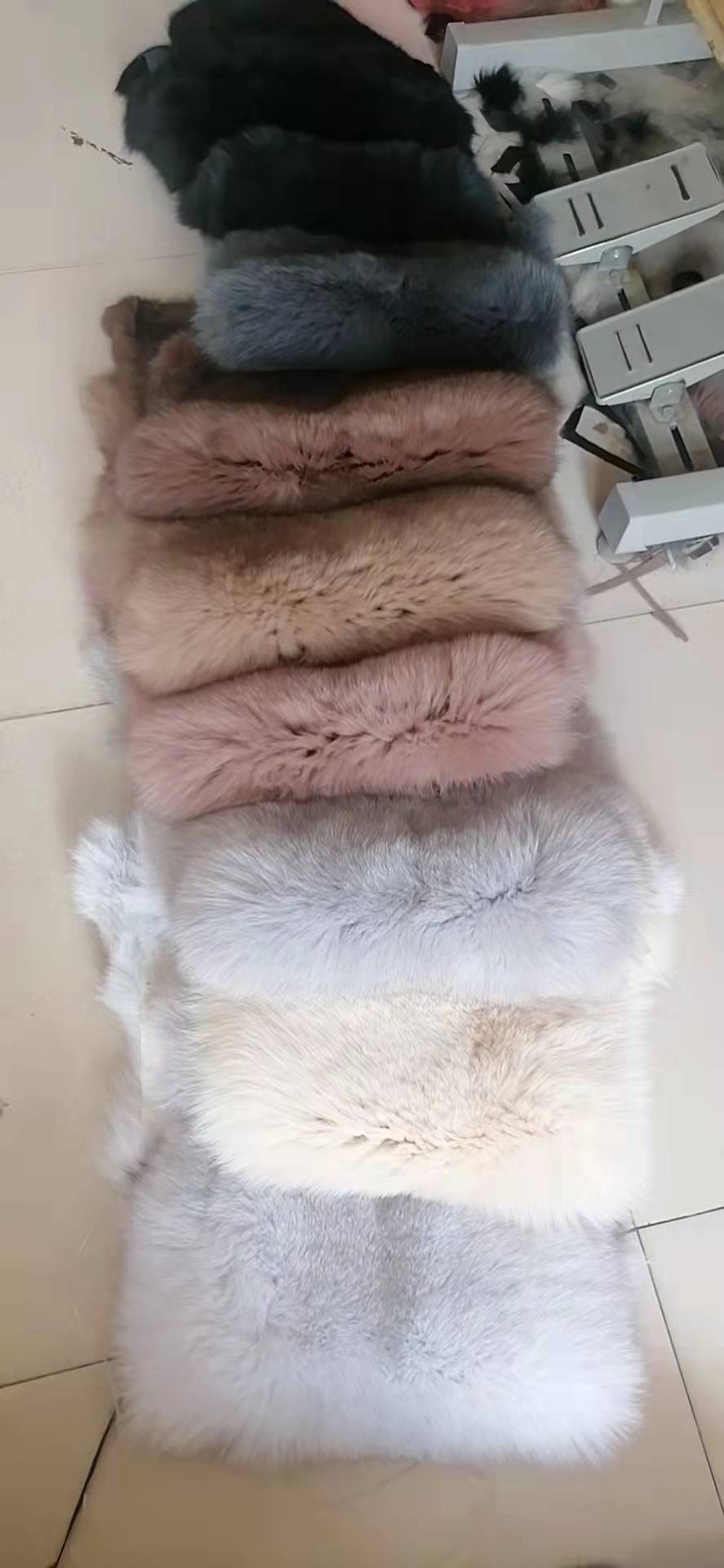 Fashion High-End Young Style Women's Coat, Aliexpress Popular Model, 5-Section Genuine Fox Fur Coat with Fur Integrated