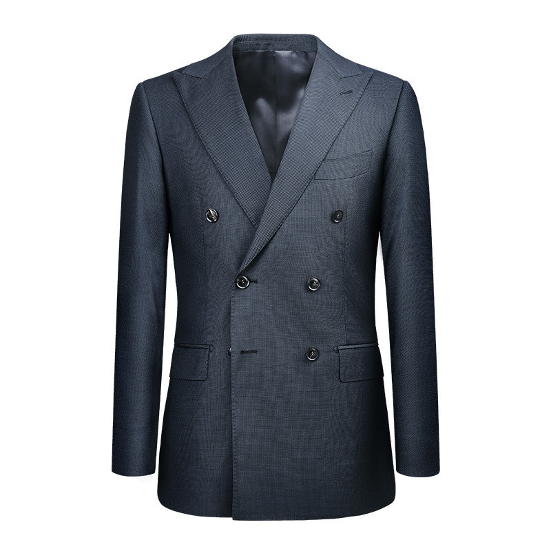 New Italian Pure Wool Men's Suit suit Double-breasted Suit Business Gentleman British Handsome plus size Suit