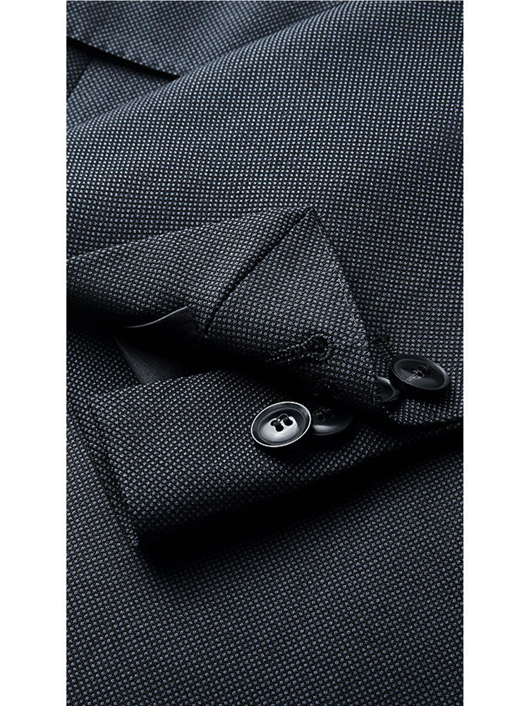 New Italian Pure Wool Men's Suit suit Double-breasted Suit Business Gentleman British Handsome plus size Suit