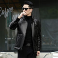 Haining High-end Genuine Leather Men's Coat 2024 Winter Short Authentic Sheepskin Down Jacket Men's Leather Jacket