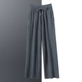 Cashmere sweater casual pants men's 100% pure cashmere autumn and winter New thickened high waist warm outer wear straight pants