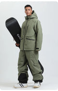2025 GSOU SNOW Men's Skiing Outfit Winter Outdoor Sports Double Board Warm Breathable Waterproof Windproof Snowboard Set