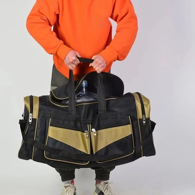 Large Luggage Travel Bag Camping Gym Fitness Handbags for Women Men Outdoor Sports Shoulder Storage Duffel Long Distance Bag 90L