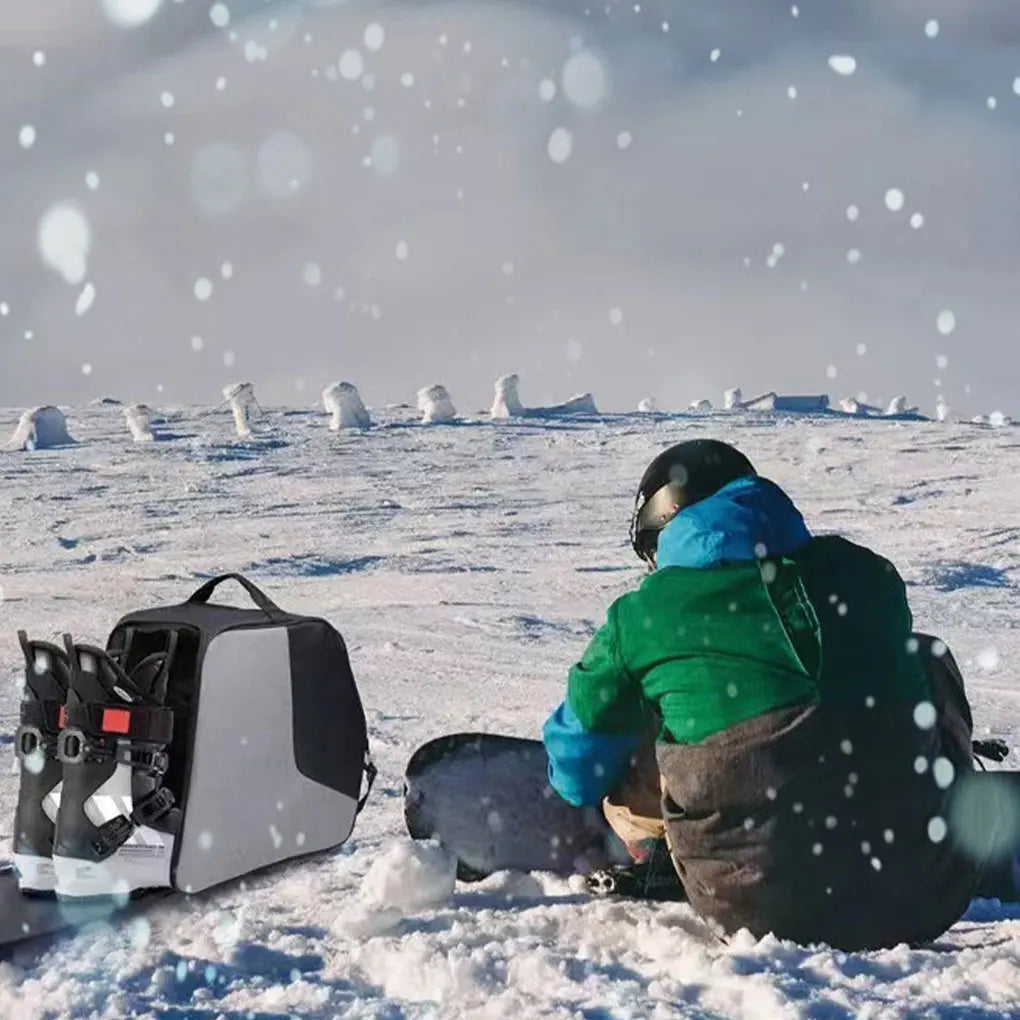 Ski Boot Bag Winter Outdoor Waterproof Ski Equipment & Ski Shoes Storage Bags Snowboarding Supplies Versatile & Durable﻿