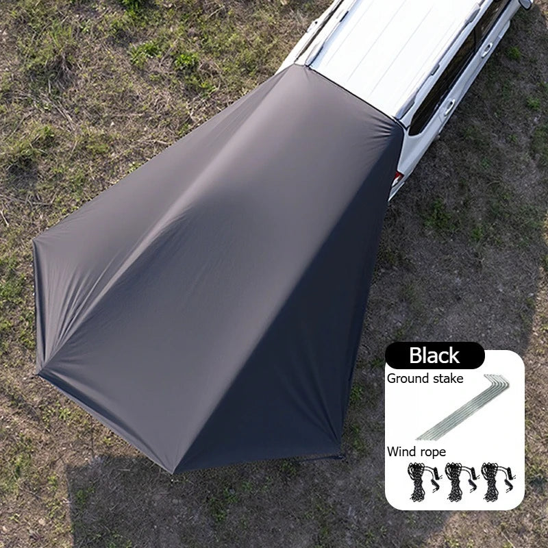 SUV car side canopy self-driving tour suction cup sunscreen silver-coated vinyl awning outdoor camping rear tent