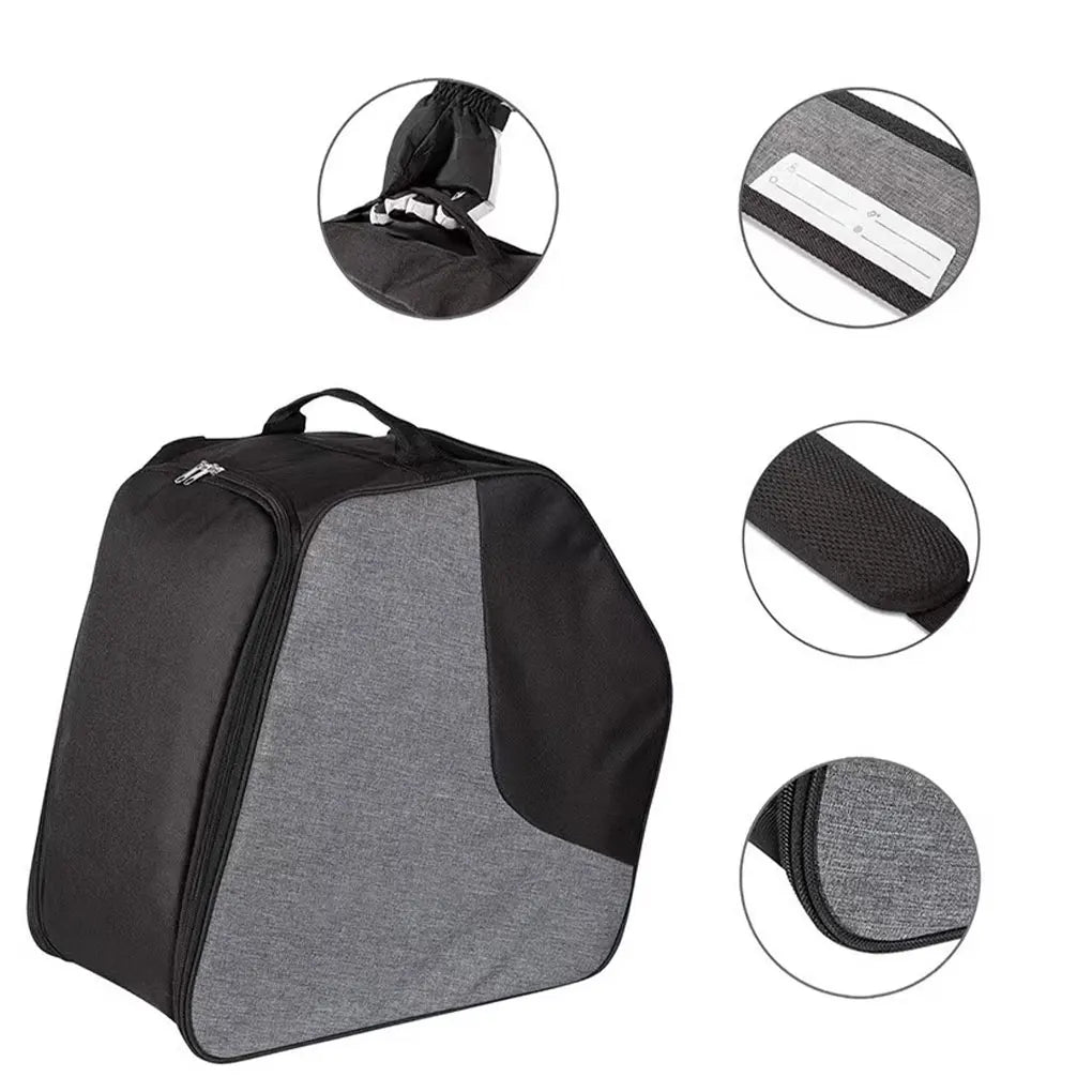 Ski Boot Bag Winter Outdoor Waterproof Ski Equipment & Ski Shoes Storage Bags Snowboarding Supplies Versatile & Durable﻿