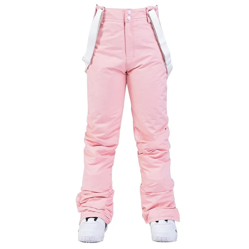 Women Winter Pant High Quality Men Thick Warm Skiing Pants Windproof Waterproof Suspender Trouser Snow Snowboard Plus Size Pants