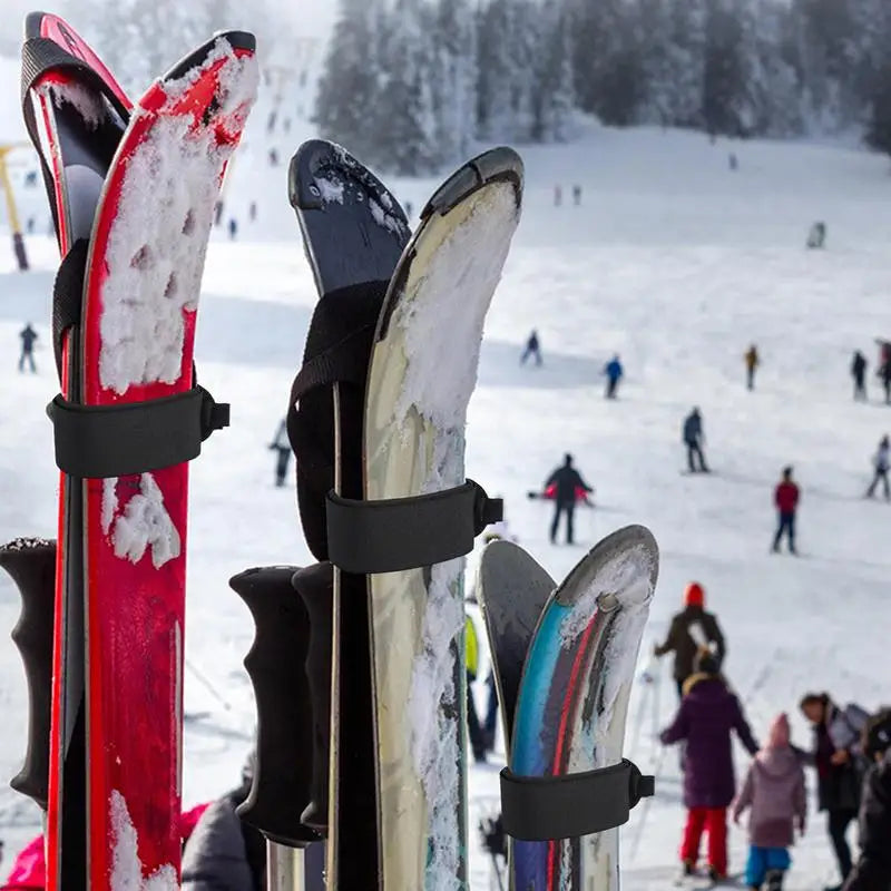 Ski Fastener Straps Ski Straps Fasterner Tape Adjustable Ski Wraps Ties Snowboard Accessories Pads Snowboard Binding Straps
