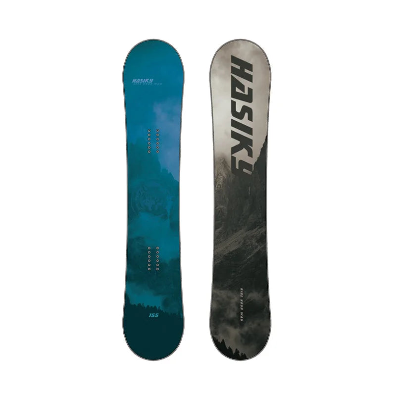 Custom Adult All Mountain Snowboard with Carbon Fiber Steel Edge Wood and Sandwich Construction