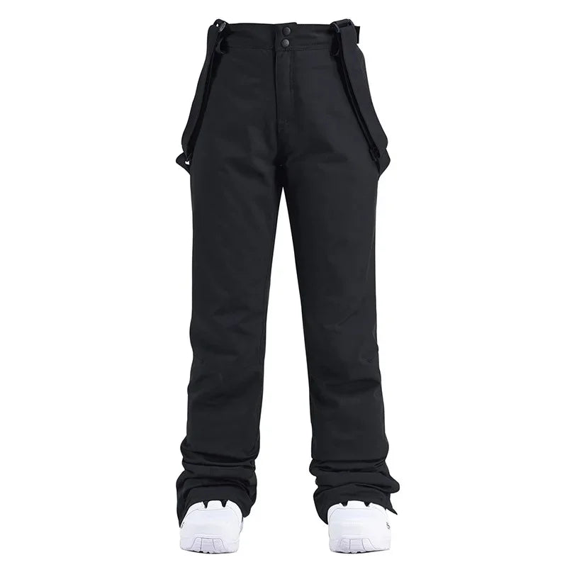 Women Winter Pant High Quality Men Thick Warm Skiing Pants Windproof Waterproof Suspender Trouser Snow Snowboard Plus Size Pants