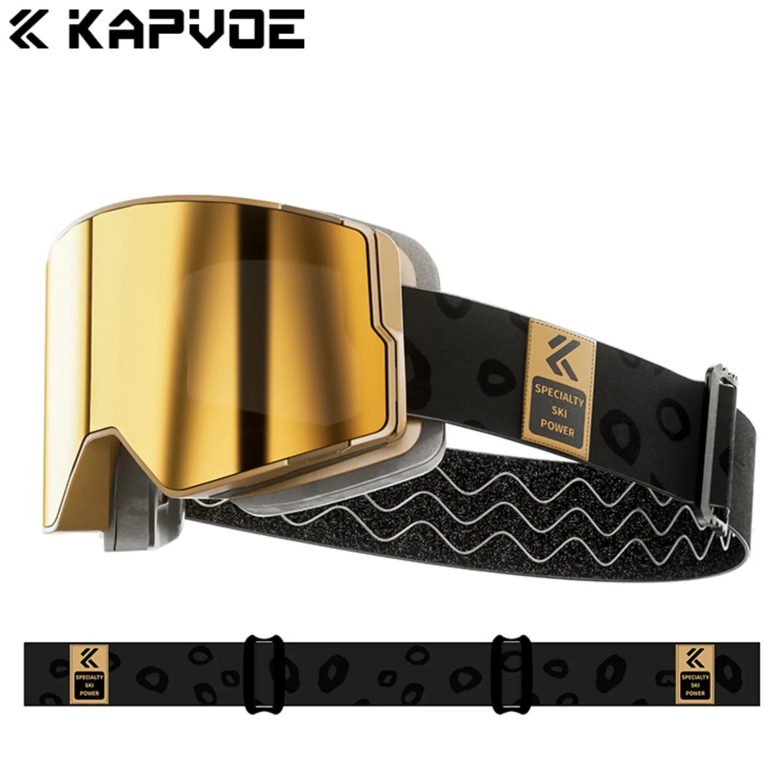 Kapvoe Photochromic Snow Goggles Ski Snowboard Anti-Fog Mask for Men Women Eyewear UV400 Protection Glasses Snowmobile Winter