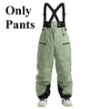 Ski Pants Outdoor Winter Thickening Warm Skiing Strap Overalls New Men Women Loose Snow Waterproof Windproof Snowboard Trousers