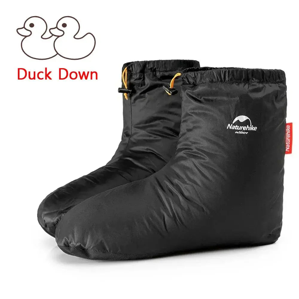 Naturehike Goose Down Socks Water-resistant Windproof Outdoor Thermal Feet Cover Winter Warm Goose Down Boots Unisex Lightweight