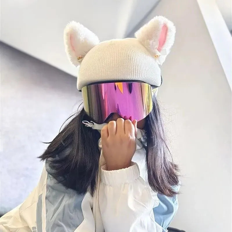 Ski Helmet decoration Skiing Helmet Cover Decor Snowboard Washable men women Outdoor Sports Cute Knitted Helmets Warm hat covers
