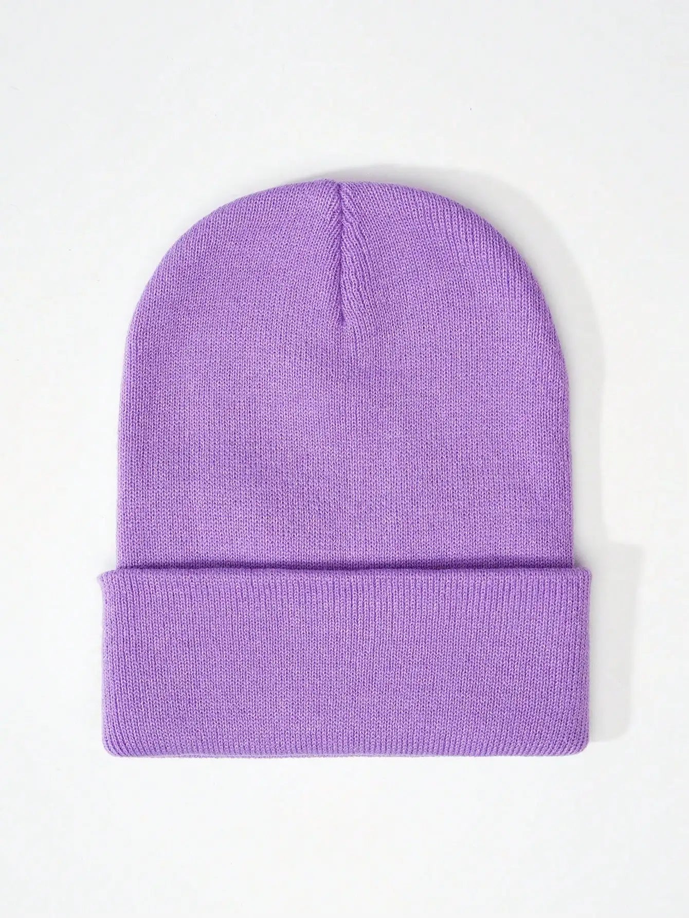 1PC Y2K Style Plain Knitted Beanie Hat Soft Acrylic Warm Skull Cap Cold Weather Fall Winter Daily Commute Outdoor Hat Halloween Streetwear Outfit Accessories For Women Girls