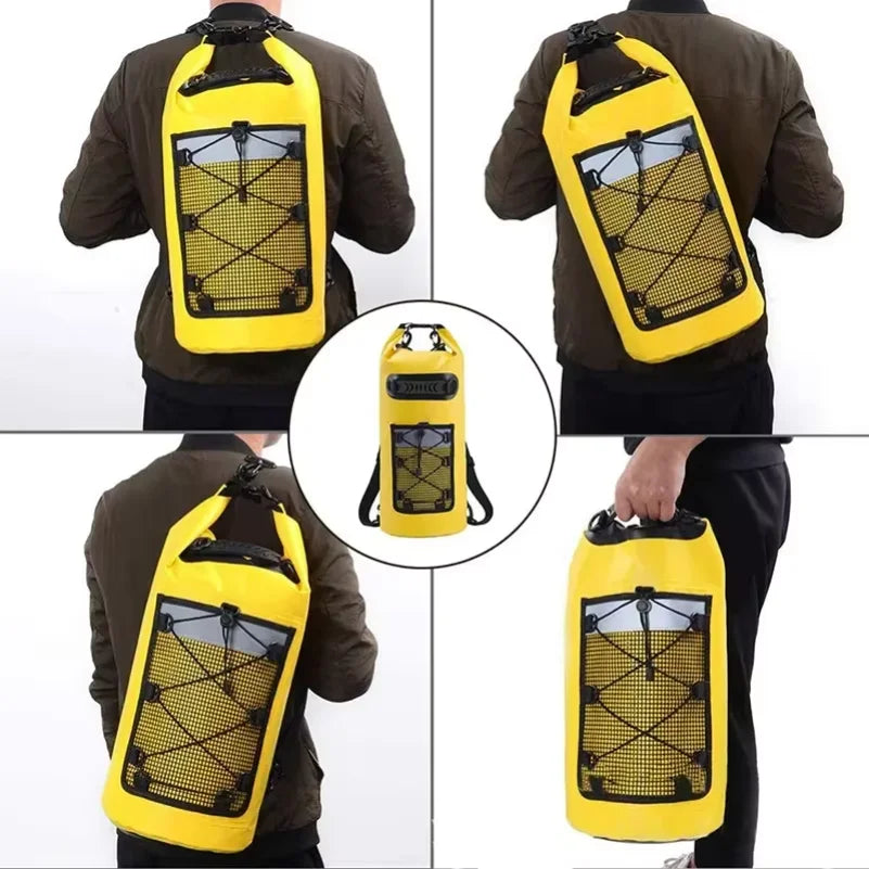 Swimming PVC Pack Dry Bags 20/30L Outdoor Sports Waterproof Shoulder Bags for Trekking Rafting Surfing Kayak Boating Backpack