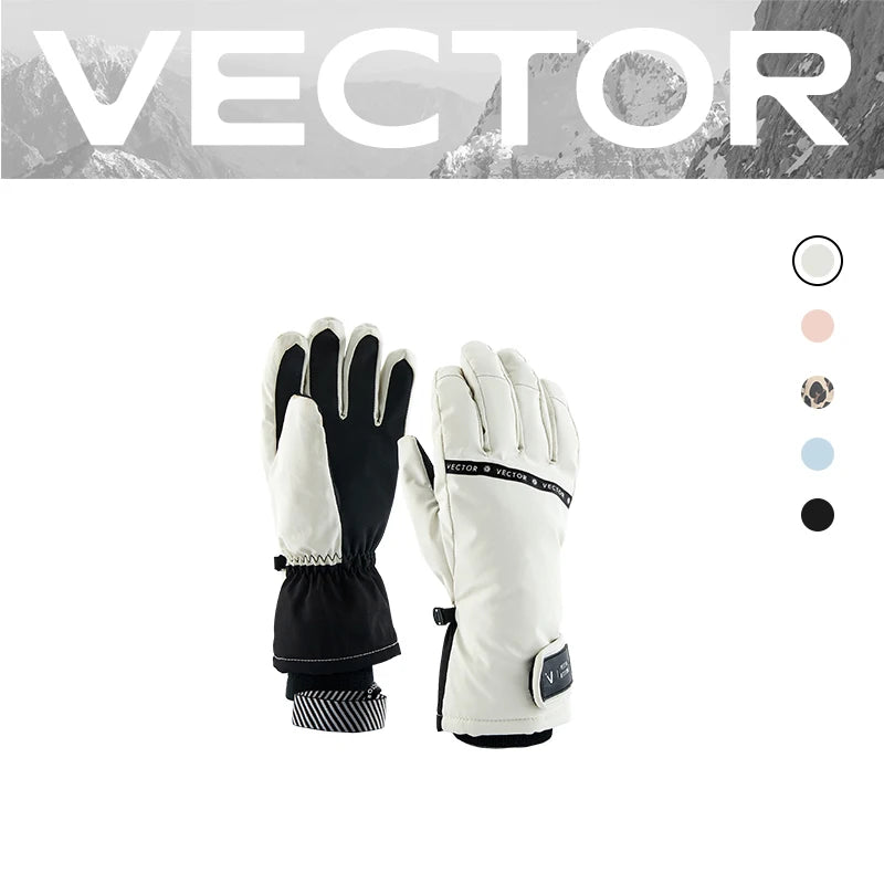 VECTOR Ski Gloves Waterproof Gloves with Touchscreen Function Snowboard Thermal Gloves Warm Snowmobile Snow Gloves Men Women