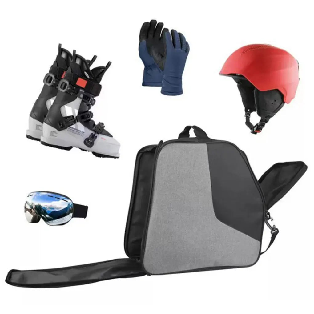 Ski Boot Bag Winter Outdoor Waterproof Ski Equipment & Ski Shoes Storage Bags Snowboarding Supplies Versatile & Durable﻿
