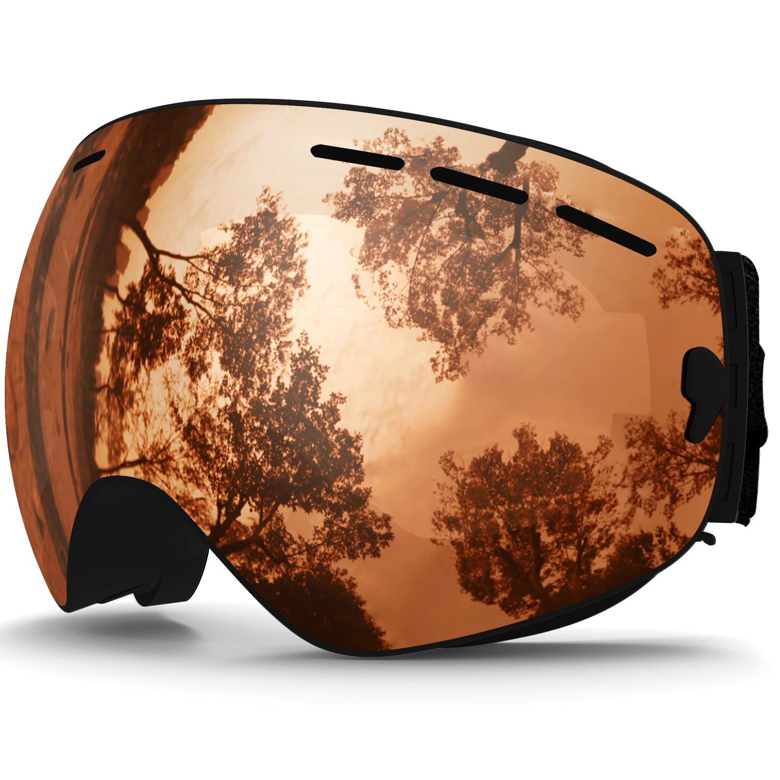 Ski Goggles,Winter Snow Sports Goggles with Anti-fog UV Protection for Men Women Youth Interchangeable Lens - Premium Goggles