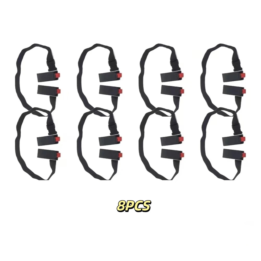 1/2/3/5/8/10pcs Portable Ski Shoulder Strap - Adjustable Snowboard Carrier for Adults & Kids