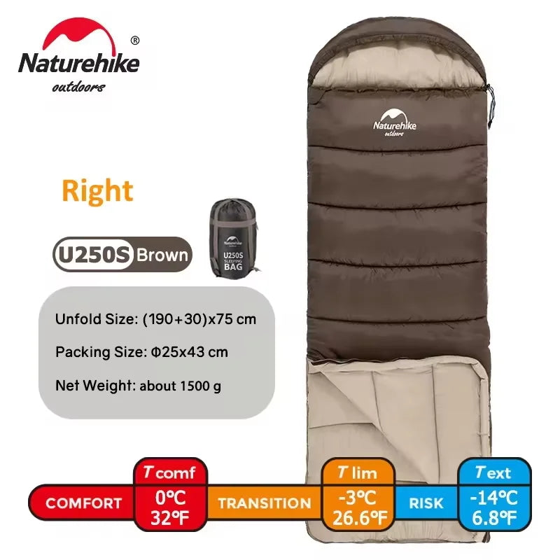 Naturehike Sleeping Bag Ultralight Cotton Sleeping Bag Winter Sleeping Bag Lightweight Waterproof Outdoor Camping Sleeping Bag