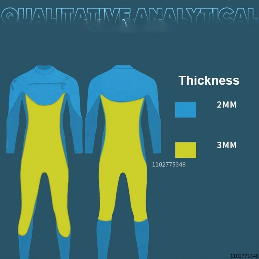 Men Women Neoprene Wetsuits 3/2MM Surf Suit Snorkel Swimwear Winter High Elasticity Rash Guards Spearfishing Scuba Diving