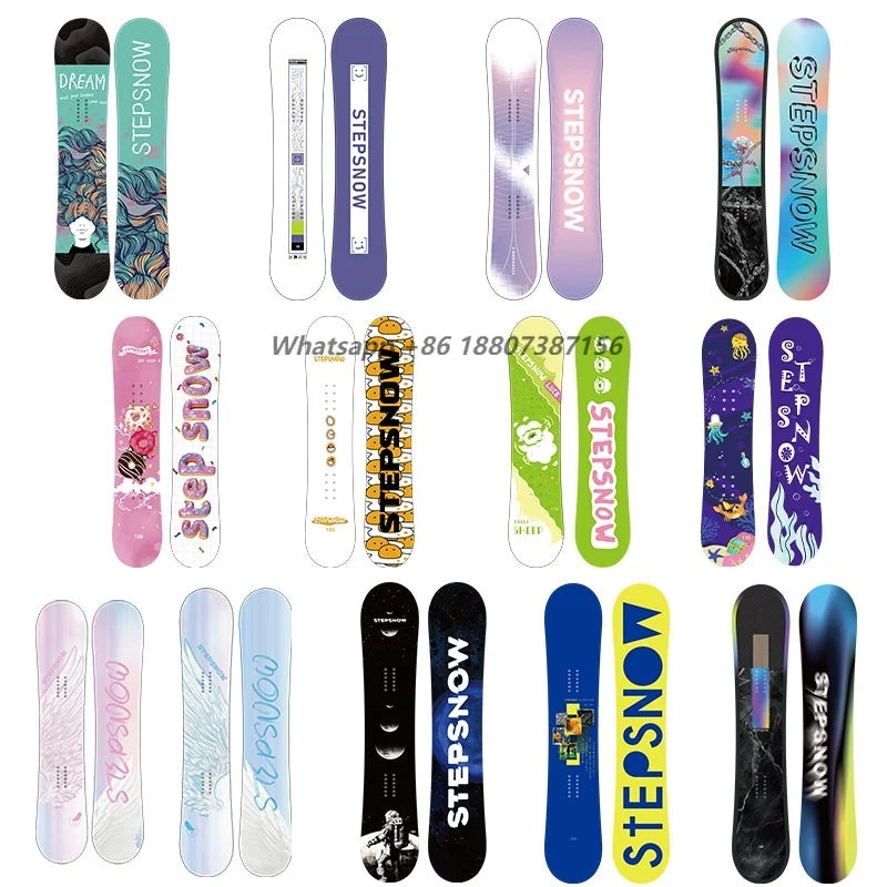All Mountain Snowboard 155cm Camber Wood Core for Men Adult with Bindings