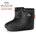 Naturehike Goose Down Socks Water-resistant Windproof Outdoor Thermal Feet Cover Winter Warm Goose Down Boots Unisex Lightweight