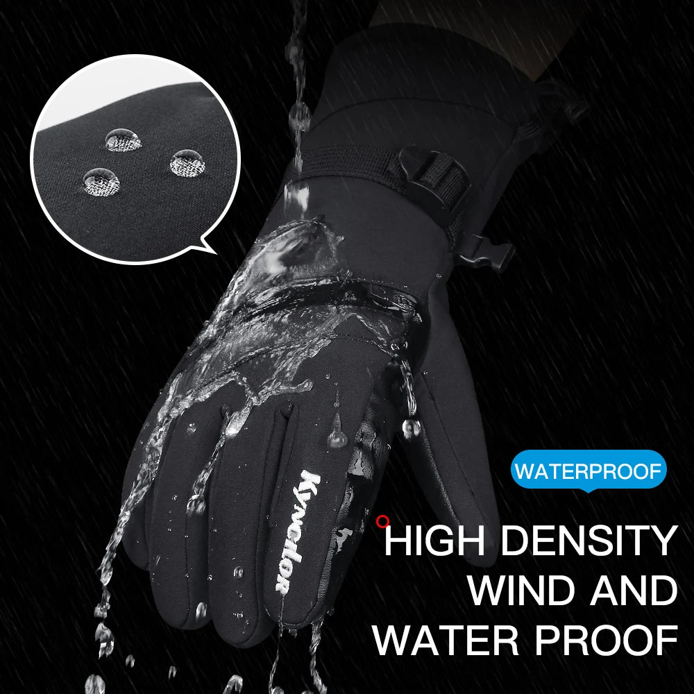 Ski Gloves Touch Screen Snowboard Gloves Snowmobile Motorcycle Riding Winter Gloves Windproof Unisex Skiing Gloves